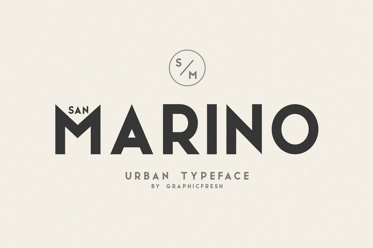 Пример шрифта San Marino #1